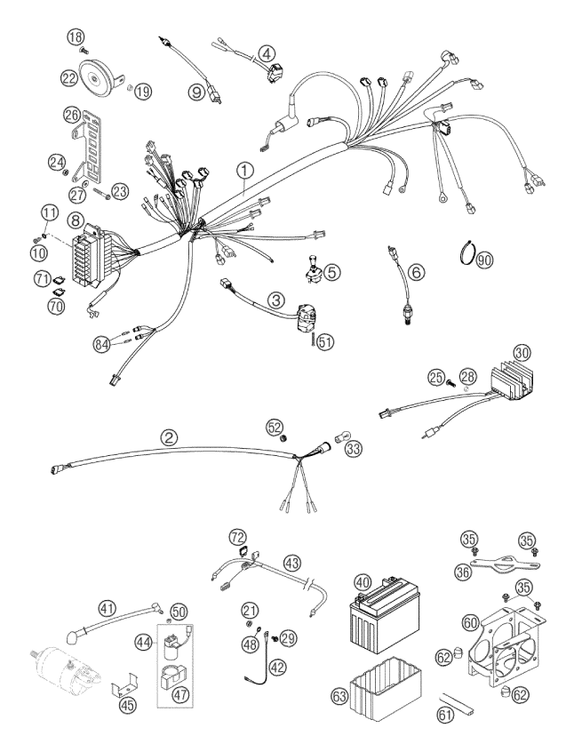 Explosionsgrafik KABELSTRANG