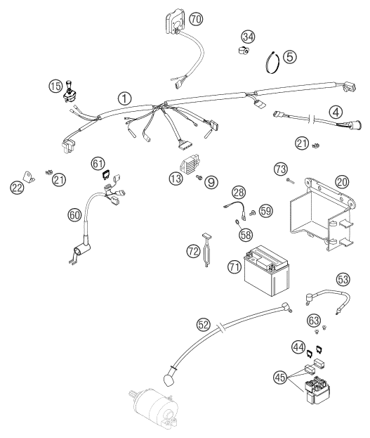 Explosionsgrafik KABELSTRANG