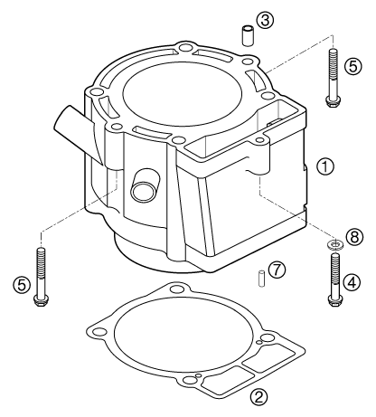 Explosionsgrafik ZYLINDER