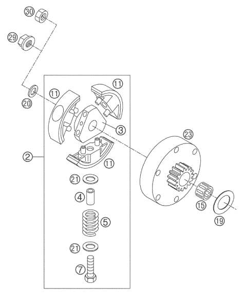 Explosionsgrafik KUPPLUNG