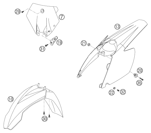 Explosionsgrafik MASKE, KOTFLÜGEL