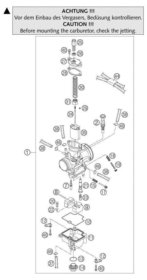 Explosionsgrafik VERGASER