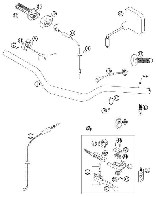 Explosionsgrafik LENKER, ARMATUREN