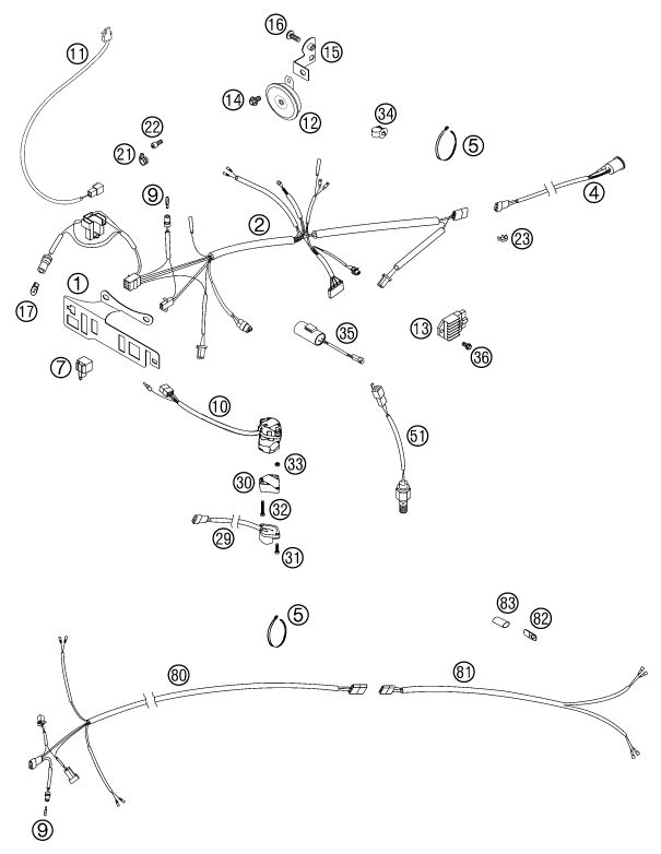 Explosionsgrafik KABELSTRANG