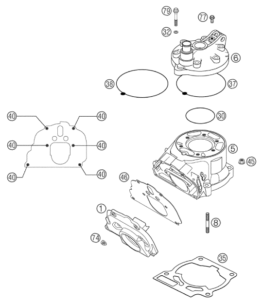 Explosionsgrafik ZYLINDER