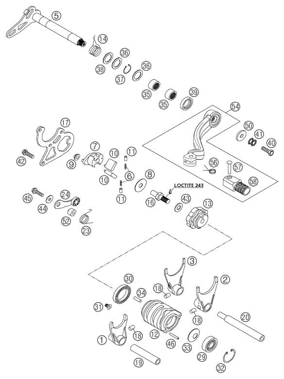 Explosionsgrafik SCHALTUNG