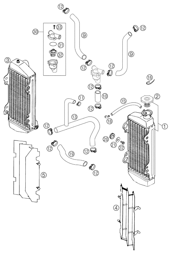 Explosionsgrafik KÜHLSYSTEM