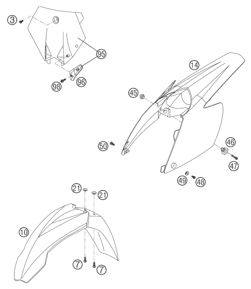 Explosionsgrafik MASKE, KOTFLÜGEL