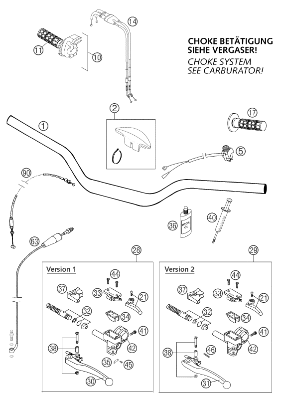 Explosionsgrafik LENKER, ARMATUREN