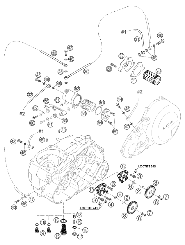 Explosionsgrafik SCHMIERSYSTEM