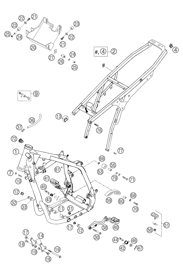 Explosionsgrafik RAHMEN