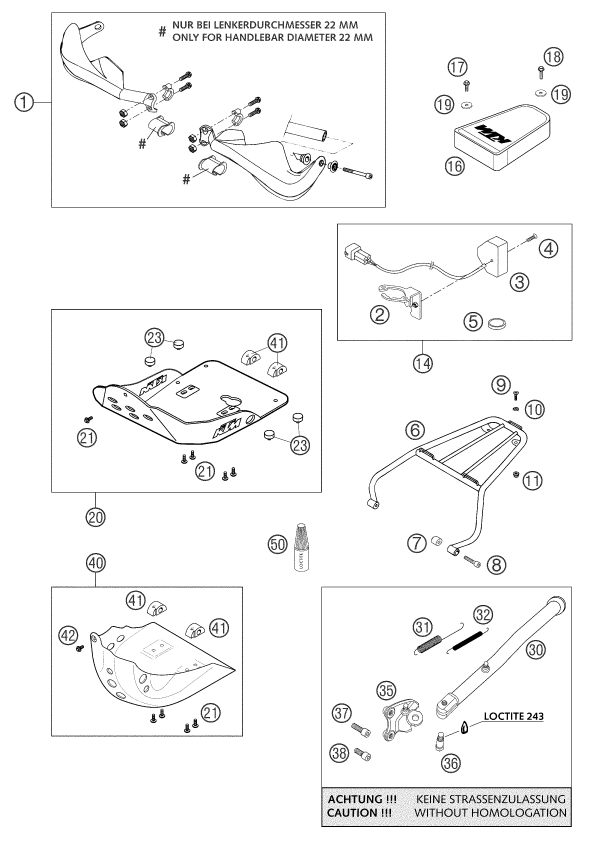 Explosionsgrafik ZUBEHÖR