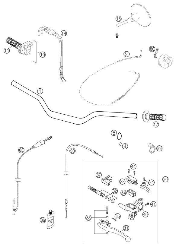 Explosionsgrafik LENKER, ARMATUREN