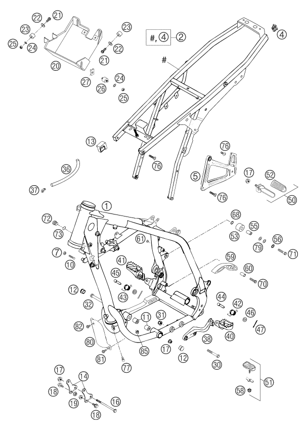 Explosionsgrafik RAHMEN