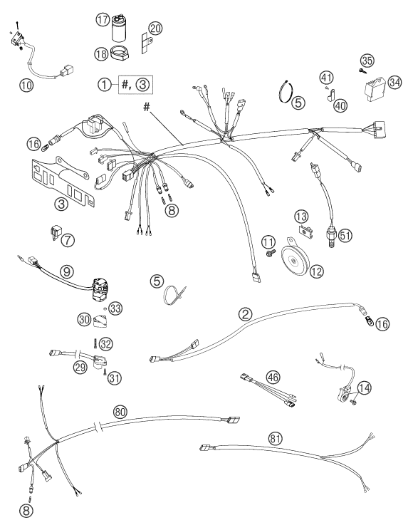 Explosionsgrafik KABELSTRANG