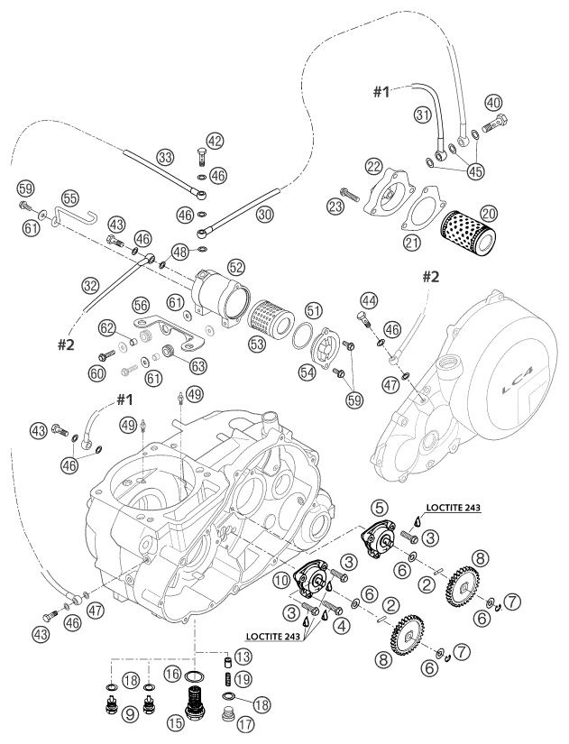 Explosionsgrafik SCHMIERSYSTEM