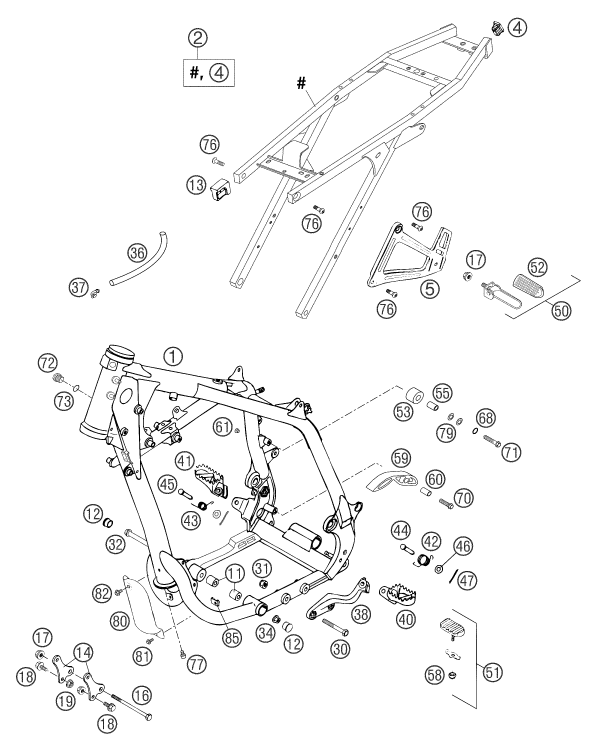Explosionsgrafik RAHMEN