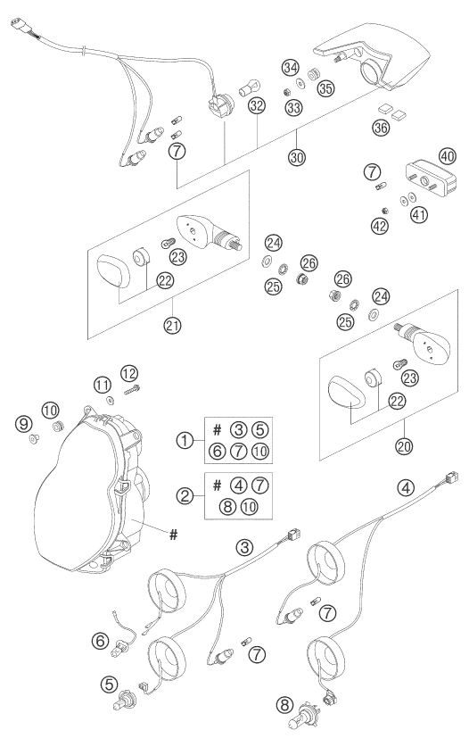 Explosionsgrafik INSTRUMENTE / SCHLOSSSYSTEM