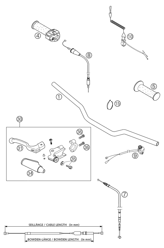 Explosionsgrafik LENKER, ARMATUREN