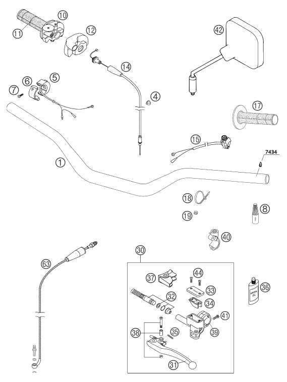 Explosionsgrafik LENKER, ARMATUREN