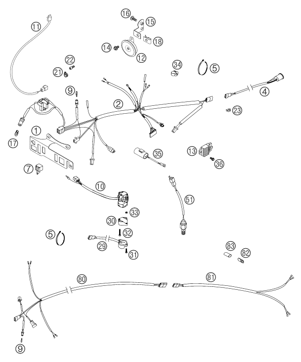 Explosionsgrafik KABELSTRANG