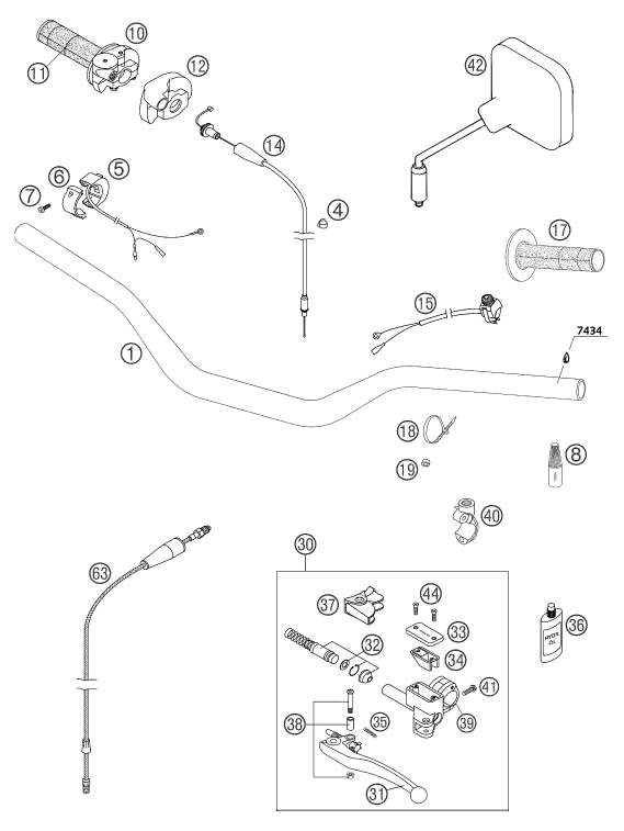 Explosionsgrafik LENKER, ARMATUREN