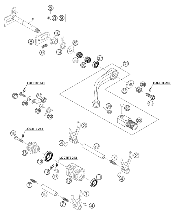 Explosionsgrafik SCHALTUNG