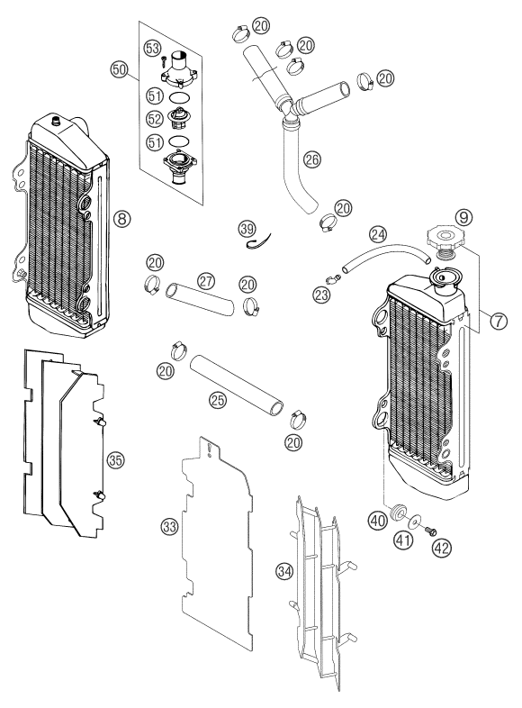 Explosionsgrafik KÜHLSYSTEM