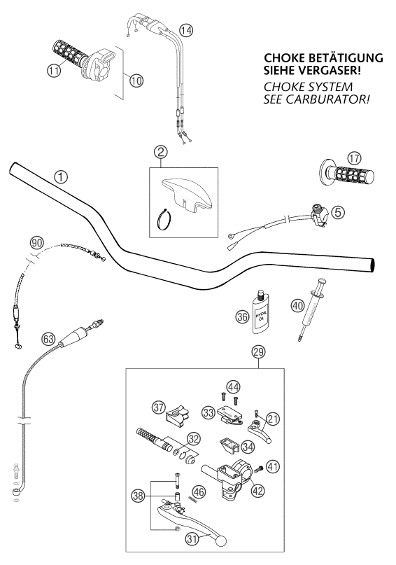 Explosionsgrafik LENKER, ARMATUREN