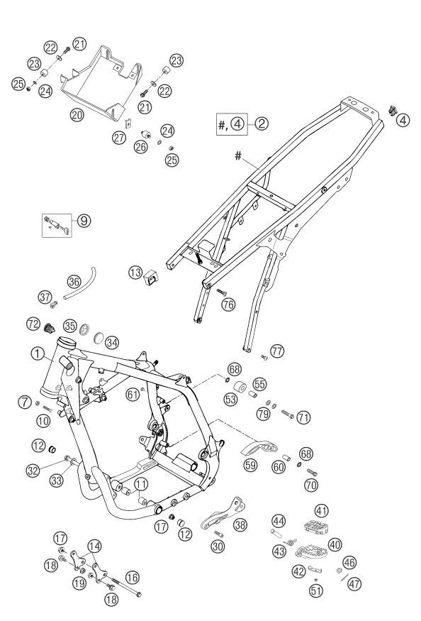 Explosionsgrafik RAHMEN