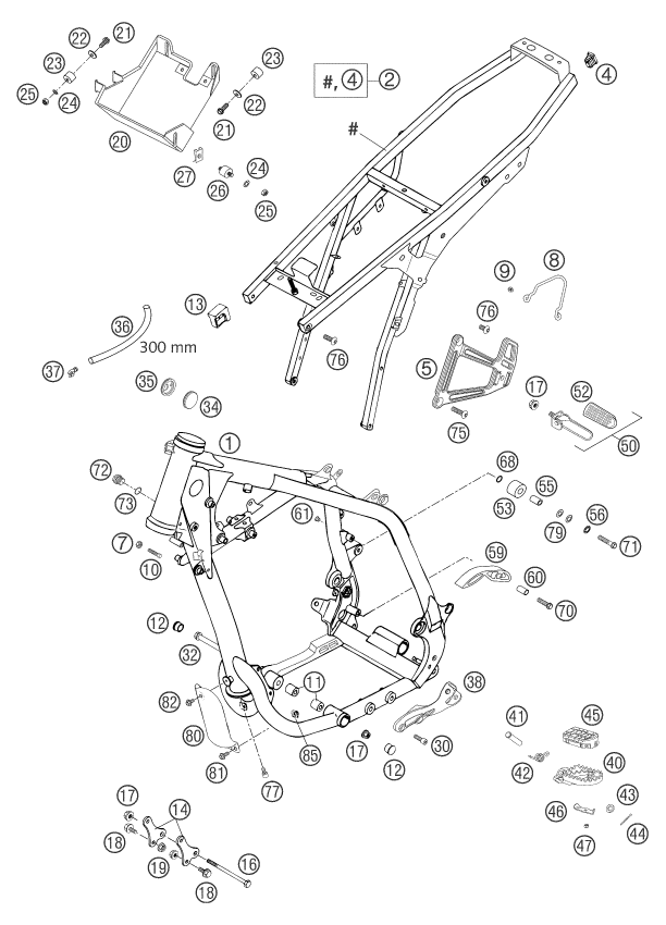 Explosionsgrafik RAHMEN