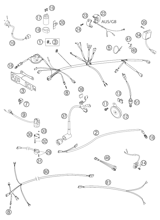 Explosionsgrafik KABELSTRANG