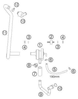 Explosionsgrafik SEKUNDÄRLUFTSYSTEM SLS