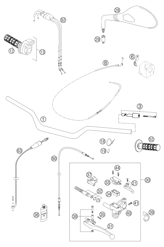 Explosionsgrafik LENKER, ARMATUREN