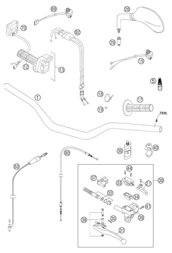 Explosionsgrafik LENKER, ARMATUREN