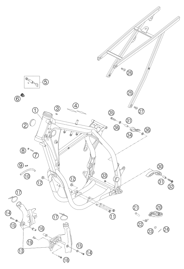 Explosionsgrafik RAHMEN