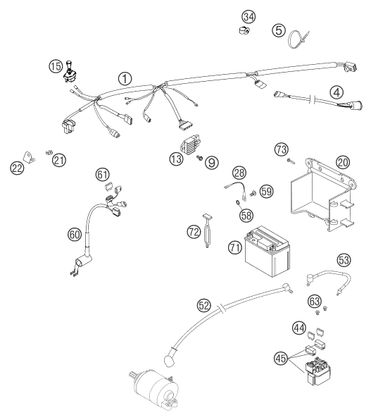 Explosionsgrafik KABELSTRANG