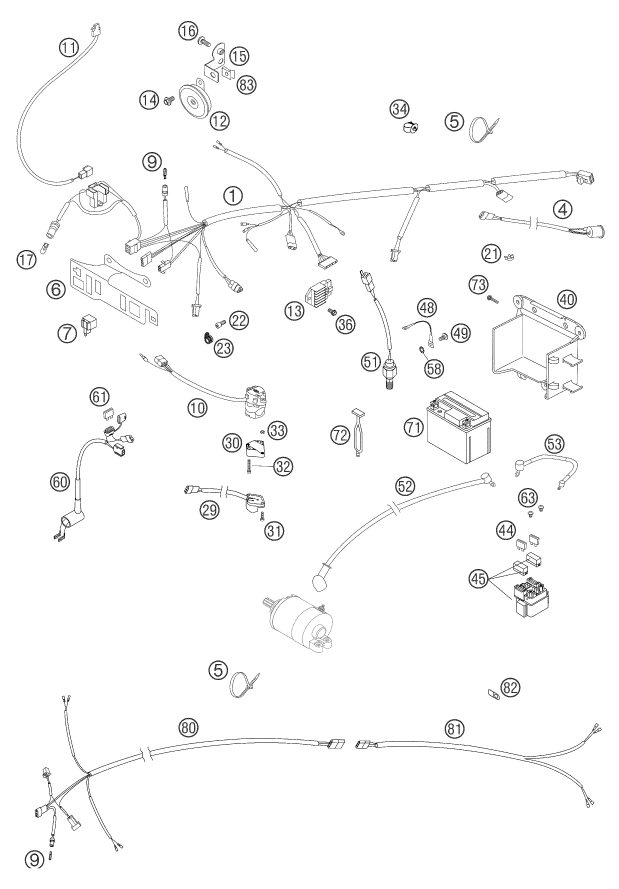 Explosionsgrafik KABELSTRANG