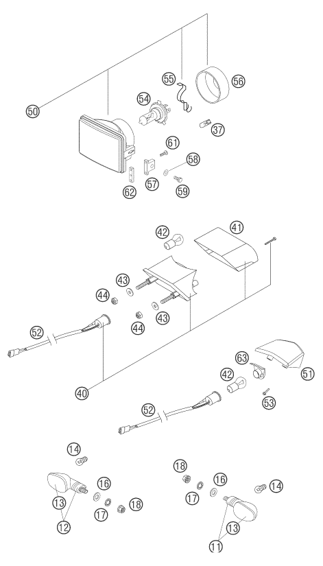 Explosionsgrafik LICHTANLAGE