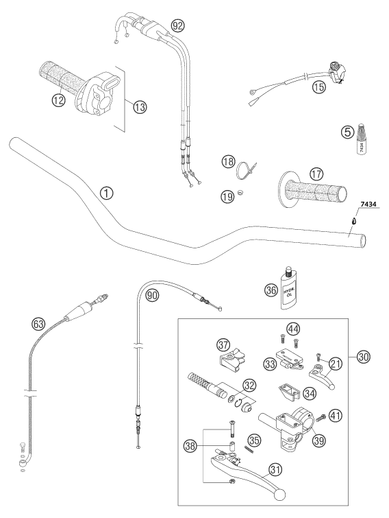 Explosionsgrafik LENKER, ARMATUREN