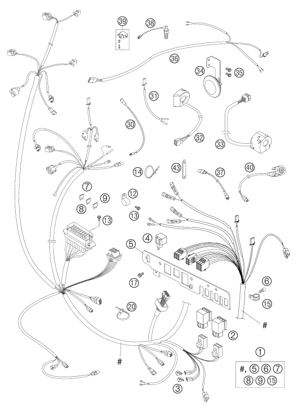 Explosionsgrafik KABELSTRANG