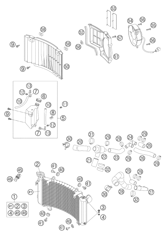 Explosionsgrafik KÜHLSYSTEM