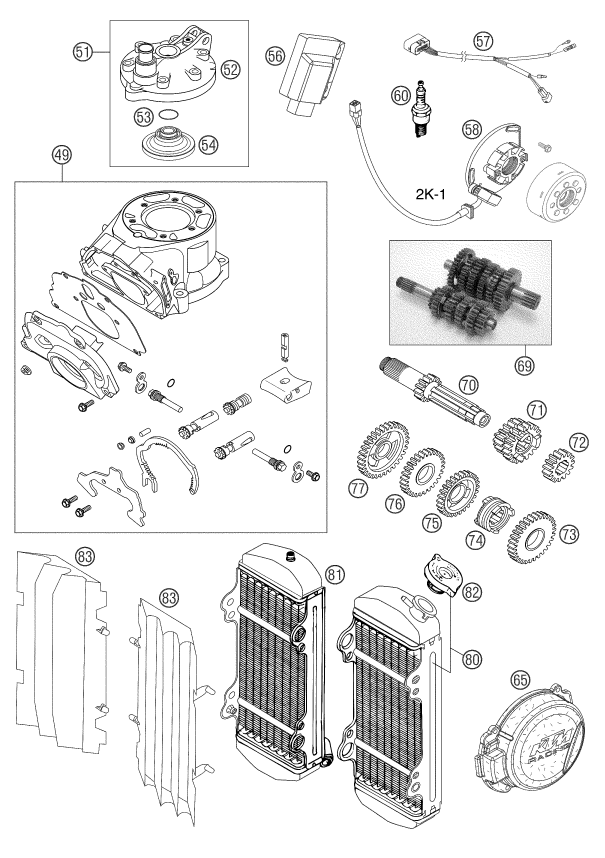 Explosionsgrafik NEUTEILE
