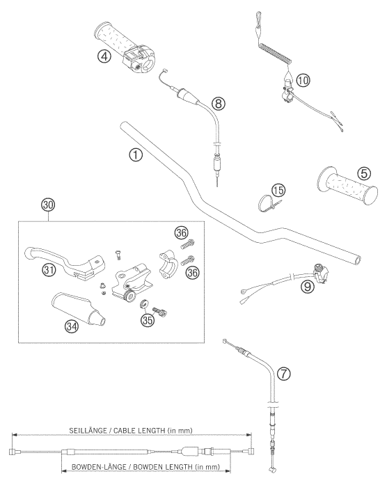 Explosionsgrafik LENKER, ARMATUREN