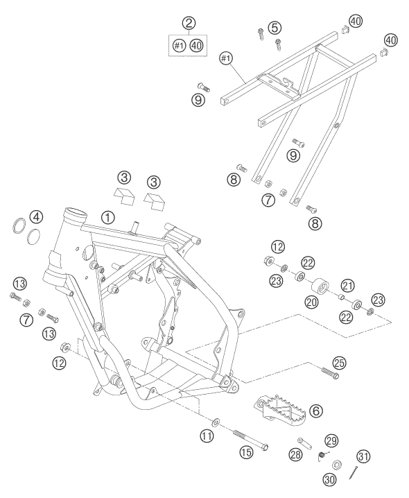 Explosionsgrafik RAHMEN