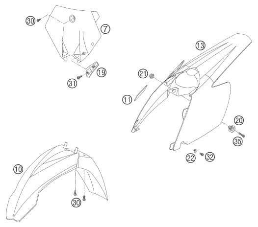 Explosionsgrafik MASKE, KOTFLÜGEL