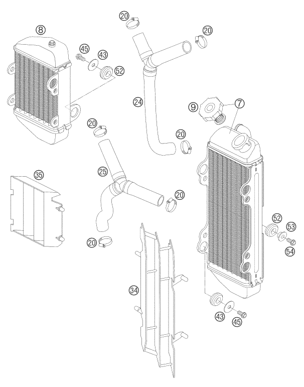 Explosionsgrafik KÜHLSYSTEM