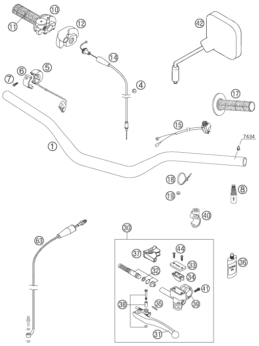 Explosionsgrafik LENKER, ARMATUREN