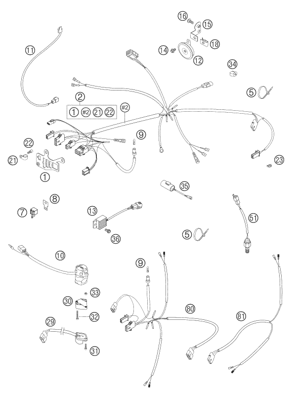 Explosionsgrafik KABELSTRANG