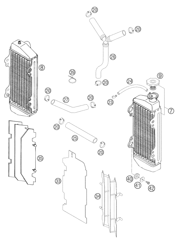 Explosionsgrafik KÜHLSYSTEM